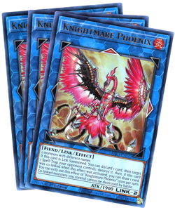 Yugioh! x3 Knightmare Phoenix RA03-EN042 - Ultra Rare (UR) NM/M - Image 1