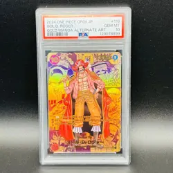 One Piece Card Gol D Roger SEC OP09-118 PSA10 Comic Art Parallel Rare - Image 1