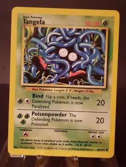 Pokemon Card Tangela #66/102 1999 Regular Base Set ( LP ) - Image 1