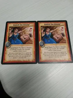 Warlord CCG Saga of the Storm 2 banish the wound card - Image 1