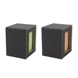 Card Deck Box PU Leather Magnetic Closure Separate Card Deck Case for 100pcs - Image 4