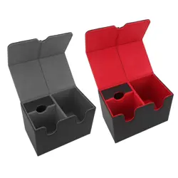 Card Deck Box PU Leather Magnetic Card Storage Holder Organizer Case Fits - Image 2