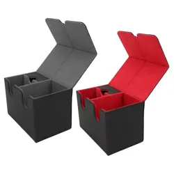 Card Deck Box PU Leather Magnetic Card Storage Holder Organizer Case Fits - Image 3