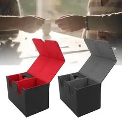 Card Deck Box PU Leather Magnetic Card Storage Holder Organizer Case Fits - Image 5