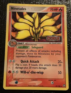 Ninetales 19/108 Reverse Holo Foil EX Power Keepers 2007 Pokemon Card - Image 1