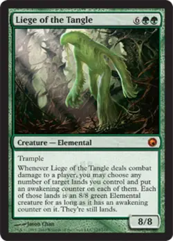 MTG - Liege of the Tangle - Scars of Mirrodin - NM, English Magic FLAT RATE SHIP - Image 1