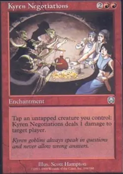 MTG - Kyren Negotiations - Mercadian Masques - NM, English Magic FLAT RATE SHIP - Image 1