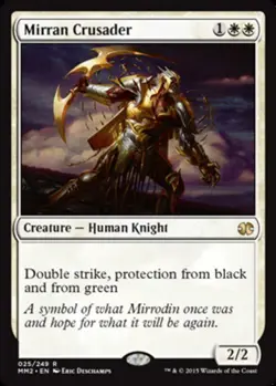 MTG - Mirran Crusader - Modern Masters 2015 - NM, English Magic FLAT RATE SHIP - Image 1