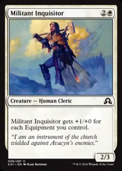 MTG - Militant Inquisitor - Foil - Shadows Over Innistrad - NM, English Magic FL - Image 1
