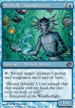MTG - Merfolk Thaumaturgist - Planar Chaos - NM, English Magic FLAT RATE SHIP - Image 1