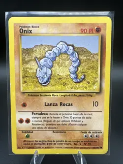 1999 Pokemon Base Set 1st Edition SPANISH Onix No. 56/102 - Image 1