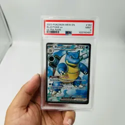 2023 POKEMON MEW EN-151 ULTRA RARE #184 BLASTOISE EX PSA 9 - Image 1