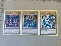 Blue-Eyes White Dragon + Dark Magician + Red-Eyes | Premium Gold Rares | YuGiOh! - Image 1