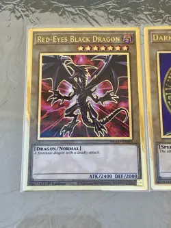 Blue-Eyes White Dragon + Dark Magician + Red-Eyes | Premium Gold Rares | YuGiOh! - Image 2
