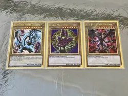 Blue-Eyes White Dragon + Dark Magician + Red-Eyes | Premium Gold Rares | YuGiOh! - Image 1