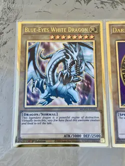 Blue-Eyes White Dragon + Dark Magician + Red-Eyes | Premium Gold Rares | YuGiOh! - Image 2