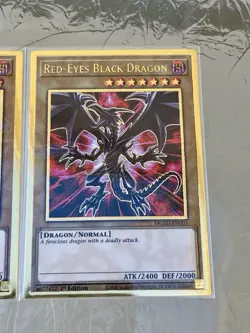 Blue-Eyes White Dragon + Dark Magician + Red-Eyes | Premium Gold Rares | YuGiOh! - Image 4