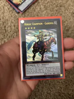 Yugioh! Heroic Champion - Gandiva ABYR-EN042 Ultra Rare Unlimited NM - Image 1