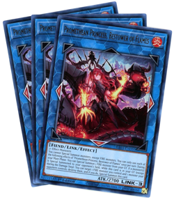 YuGiOh! x3 Promethean Princess, Bestower of Flames RA03-EN050 Ultra Rare UR NM/M - Image 1