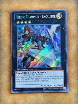 Yugioh Heroic Champion - Excalibur CT09-EN002 Secret Rare Limited Edition LP - Image 1