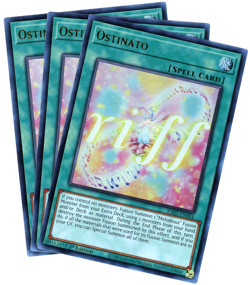 Yugioh! x3 Ostinato - RA03-EN064 - Ultra Rare (UR) NM/M Quarter Century Bonanza - Image 1