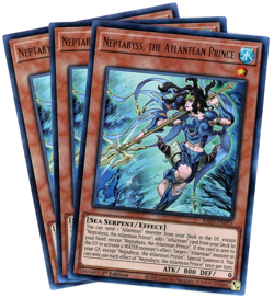 Yugioh! x3 Neptabyss, the Atlantean Prince RA03-EN024 Ultra Rare UR NM/M English - Image 1