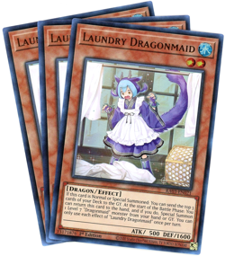 Yugioh! x3 Laundry Dragonmaid RA03-EN021 - Ultra Rare (UR) NM/M - Image 1