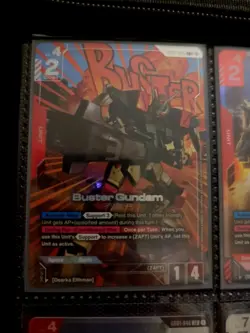 Buster Gundam LR+ Alt Art GD01-046 Gundam Card Game New Type Rising English - Image 1