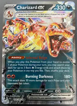 Charizard ex 054/091 Paldean Fates | Holo | NM/MT | Pokemon Trading Card TCG - Image 1