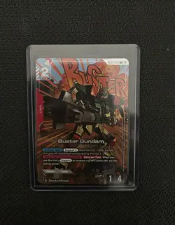 BUSTER GUNDAM GD01-046 LR+ HOLO FOIL ALTERNATE ART - TCG CARD GAME - Image 1