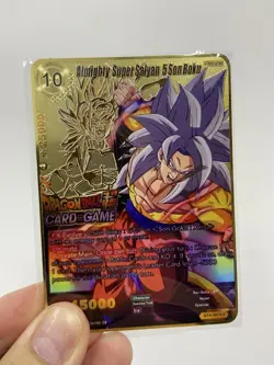Almighty Super Salyan 5 SonBoku Metal Dragon Ball Card-Collectible Gift New~ - Image 1