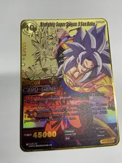 Almighty Super Salyan 5 SonBoku Metal Dragon Ball Card-Collectible Gift New~ - Image 3