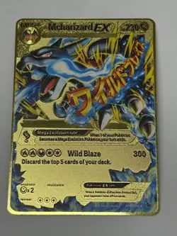 McharizardEX HP230 Metal Pokemon Card-Collectible Gift Display New~ - Image 3