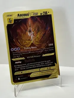 Aeceus VSTAR HP280 Metal Pokemon Card-Collectible Gift Display New~ - Image 2