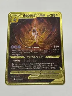 Aeceus VSTAR HP280 Metal Pokemon Card-Collectible Gift Display New~ - Image 3