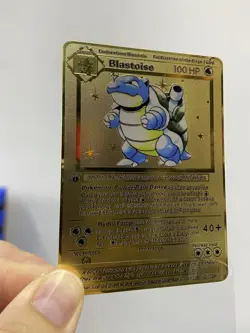 Blastoise 100HP Metal Pokemon Card-Collectible Gift Display New~ - Image 1