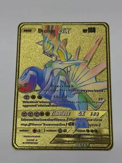 Dialga GX HP180 Metal Pokemon Card-Collectible Gift Display New~ - Image 3