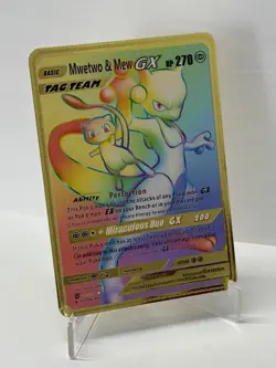 Mwetwo& MewGX HP270 Metal Pokemon Card-Collectible Gift Display New~ - Image 2