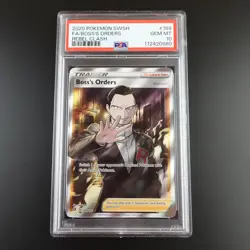 PSA 10 Boss's Orders 189/192 Rebel Clash Holo Graded Pokemon Card - Image 1