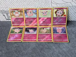 Fairy Type Pokemon Card Jigglypuff Clefairy Sun & Moon TCG Reverse Holo Bundle - Image 1