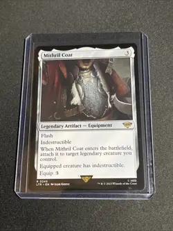 Mithril Coat, R 0245, NM Rare, MTG LotR Lord of the Rings LTR, Universes Beyond - Image 1