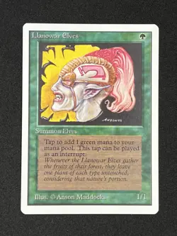 MTG LLANOWAR ELVES Unlimited Edition Regular MT+ Common Magic The Gathering - Image 1