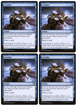 MTG - Playset of 4 x Consider - Instant - Innistrad: Midnight Hunt (MID) - M/NM - Image 1