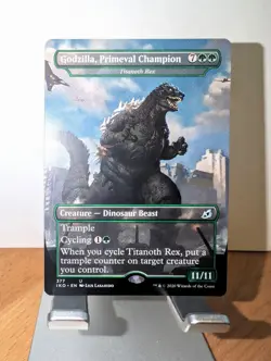Godzilla, Primeval Champion - Titanoth Rex - MTG - IKO - NM - Image 1