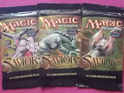 Magic The Gathering SAVIORS OF KAMIGAWA New Sealed Booster ALL 3 PACK ART MTG - Image 1