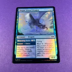 MTG Dirgur Island Dragon Foil Showcase Tarkir: Dragonstorm Trading Card TCG - Image 1