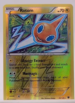 Pokemon - Rotom - 24/124 - Rare - Reverse Holo - XY - Fates Collide - NM - Image 1