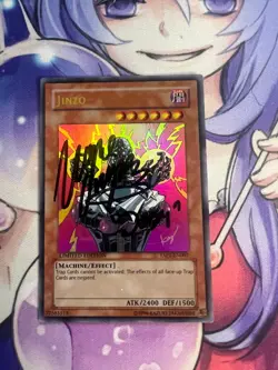 JINZO YAP1-EN007 SIGNED BY JOEY WHEELER WAYNE GRAYSON LIGHT PLAY YUGIOH - Image 1
