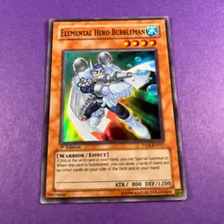 Elemental Hero Bubbleman YSDJ-EN017 1st Edition Super Rare Yugioh Trading Card - Image 2