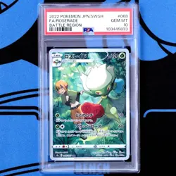 Psa10 Roserade Chr Battle Region Pokemon Card Region//Charizard - Image 1